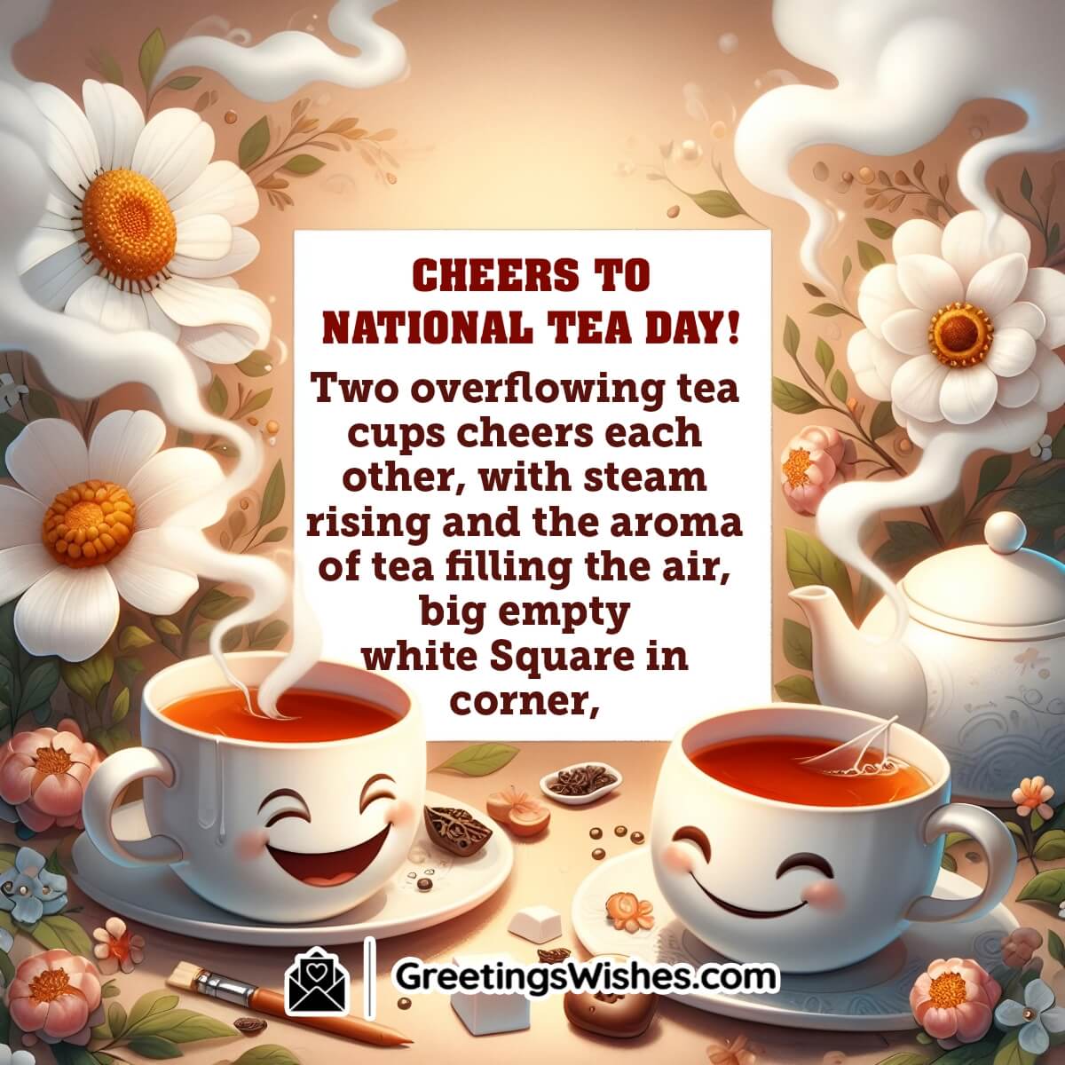 Cheers To National Tea Day Message