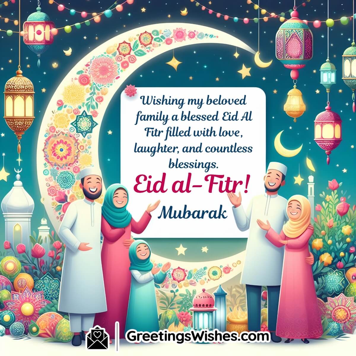 Eid Al Fitr Mubarak Wishes For Family