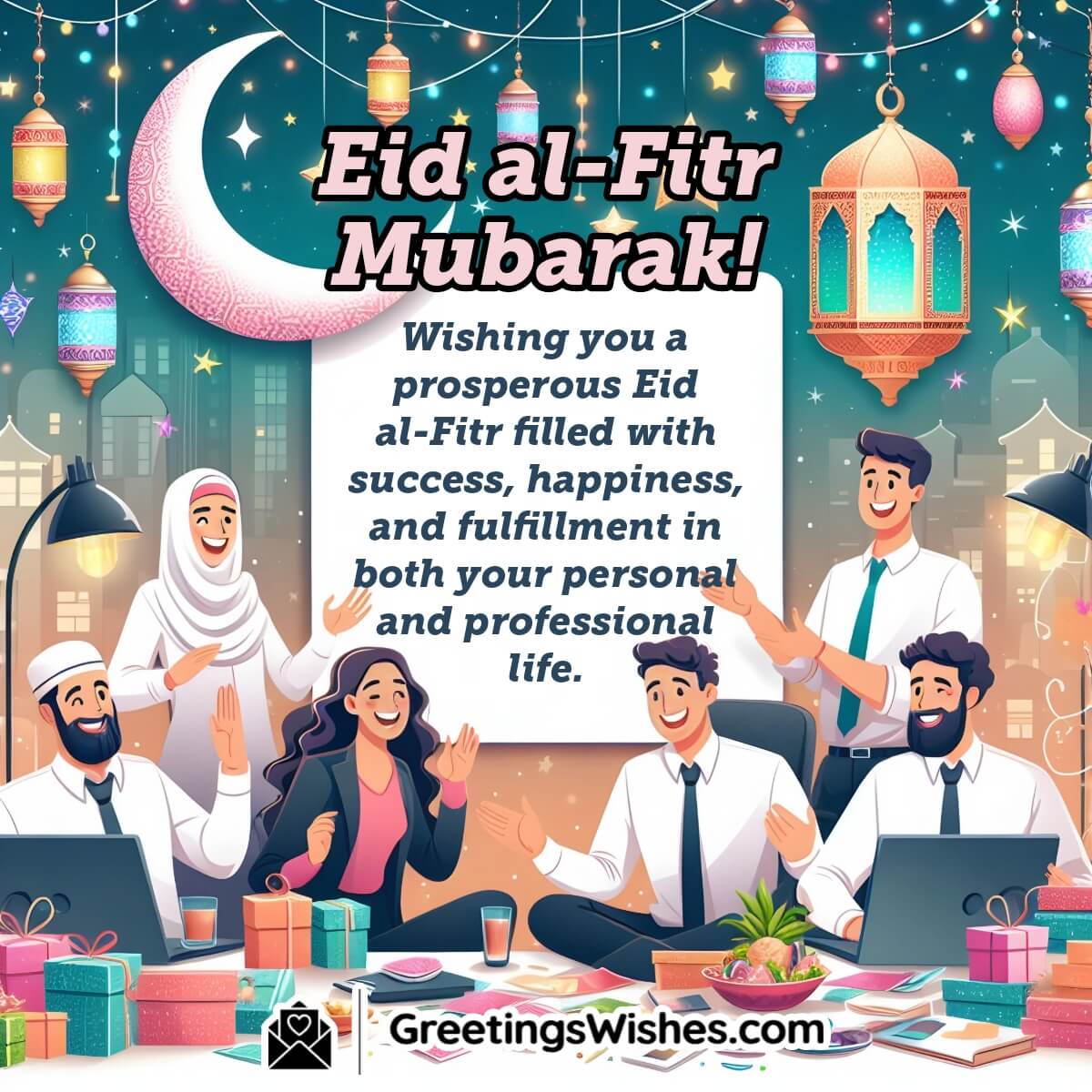 Eid Al Fitr Wishes For Colleagues