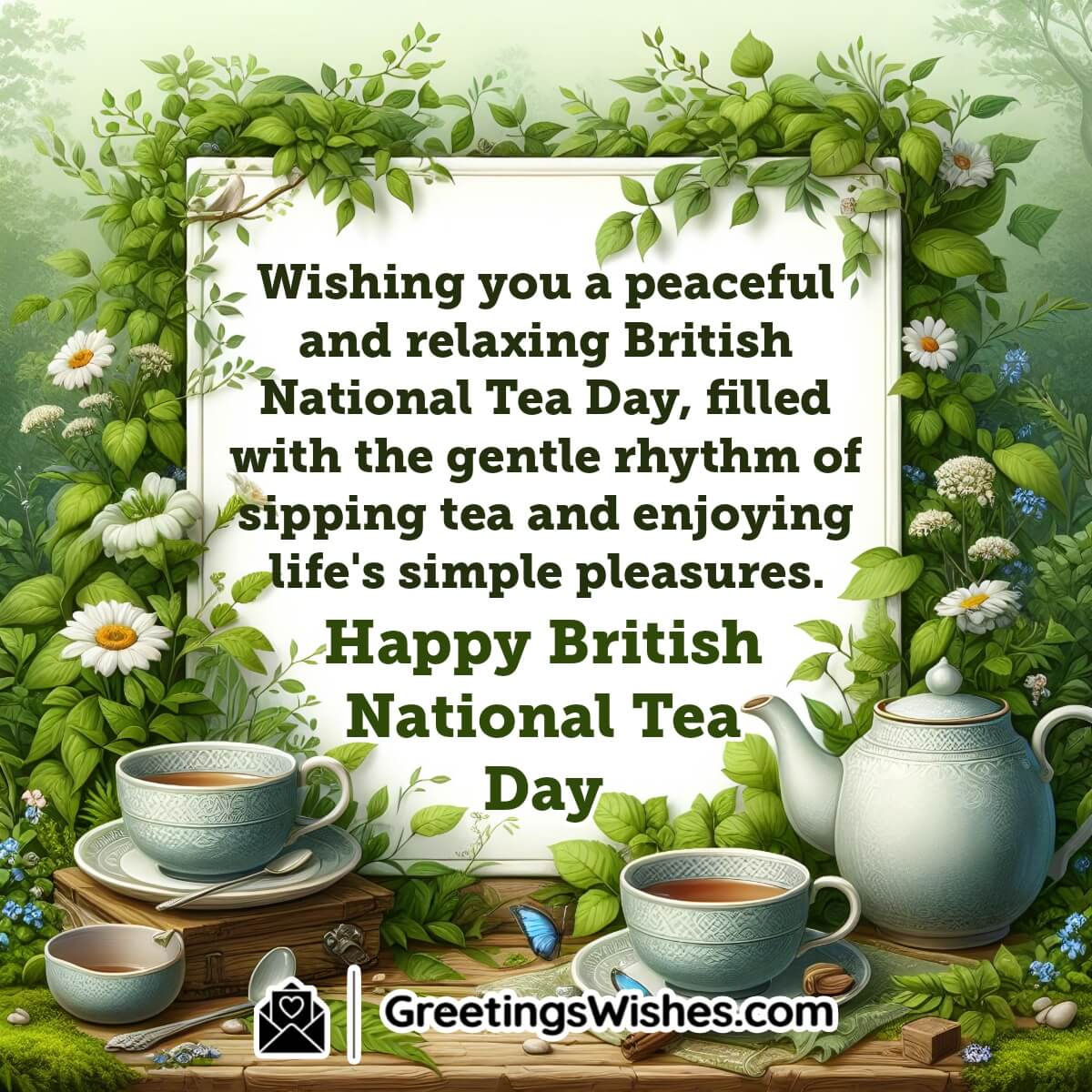 Happy British National Tea Day Wish Image