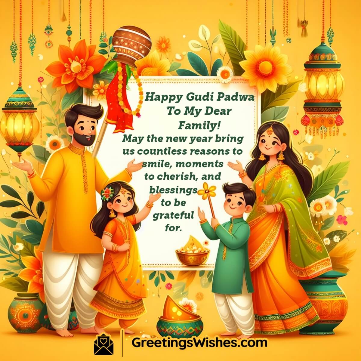 Happy Gudi Padwa Wishes For Family