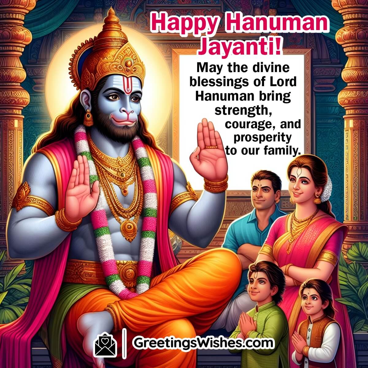 Happy Hanuman Jayanti Wishes For Family