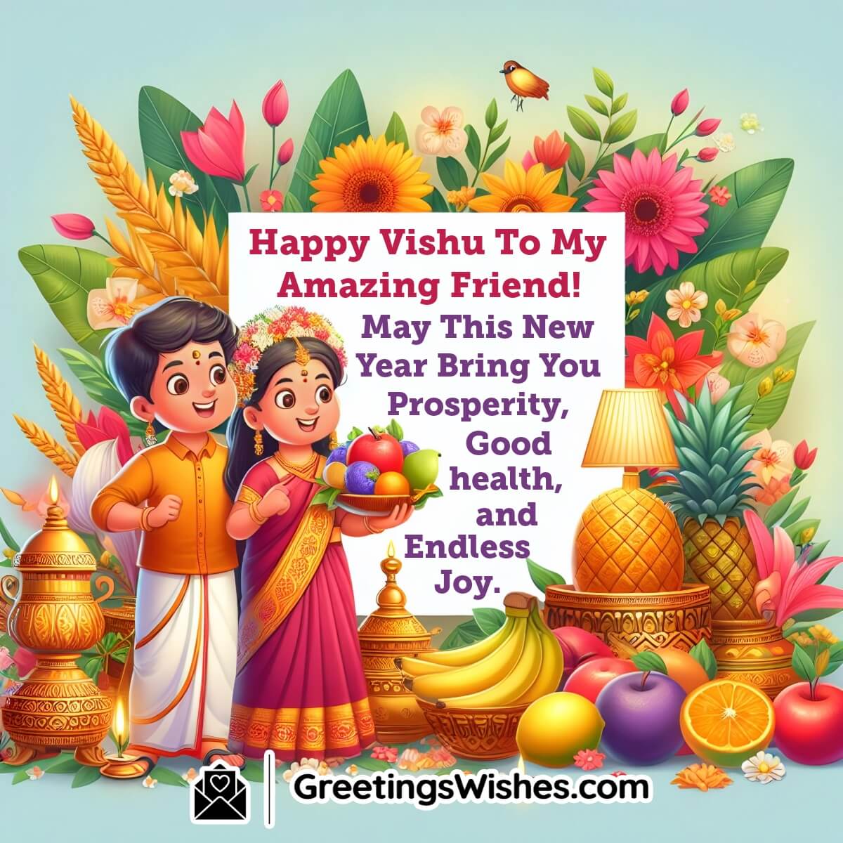 Vishu Wishes For Friends