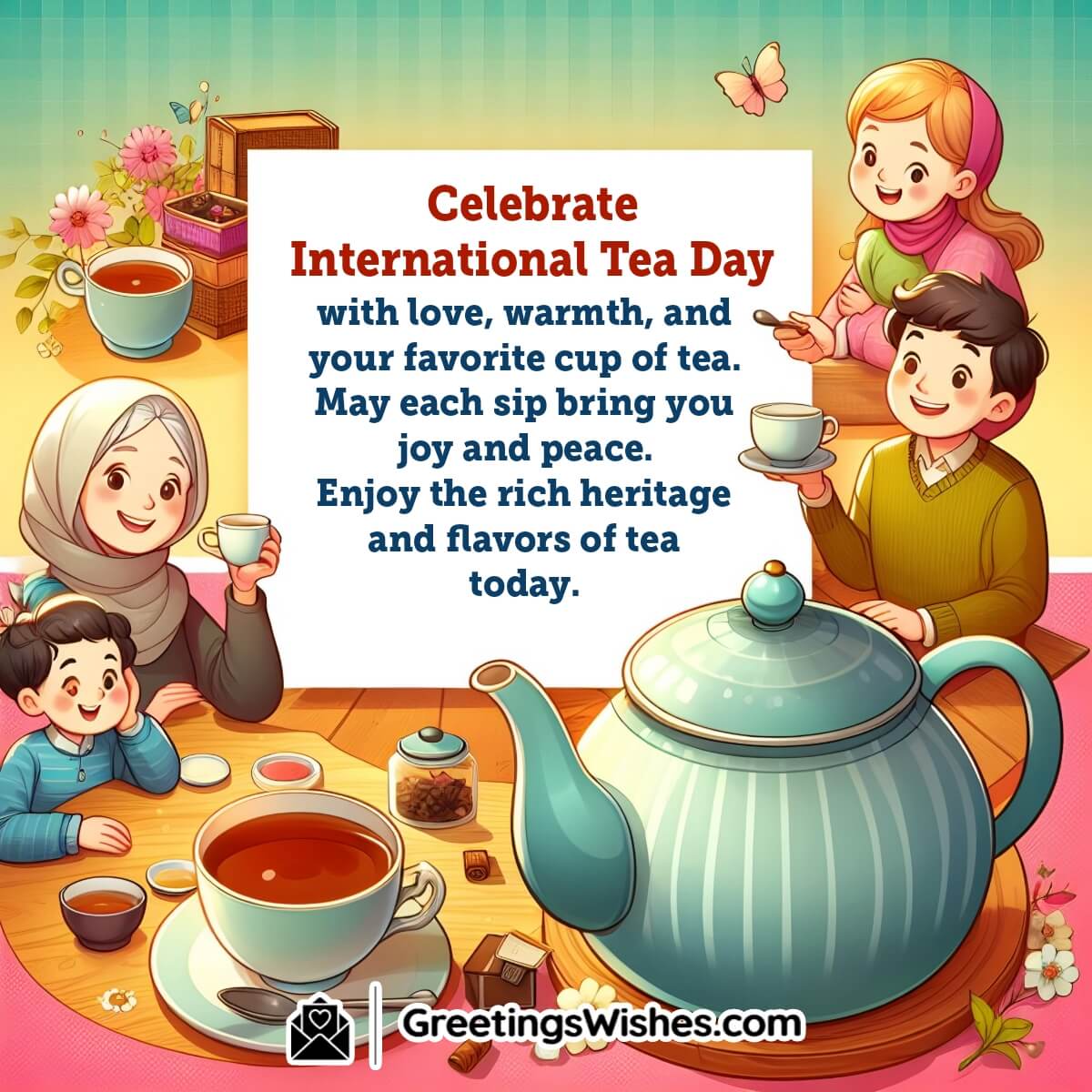 International Tea Day Wish Image