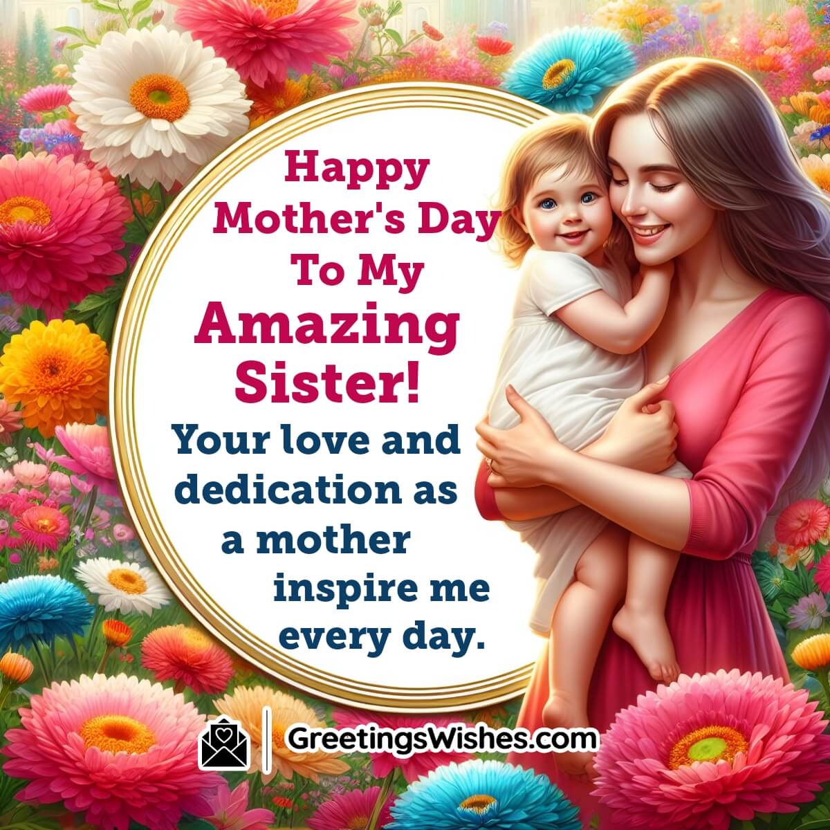 Mother's Day Wishes For Sister