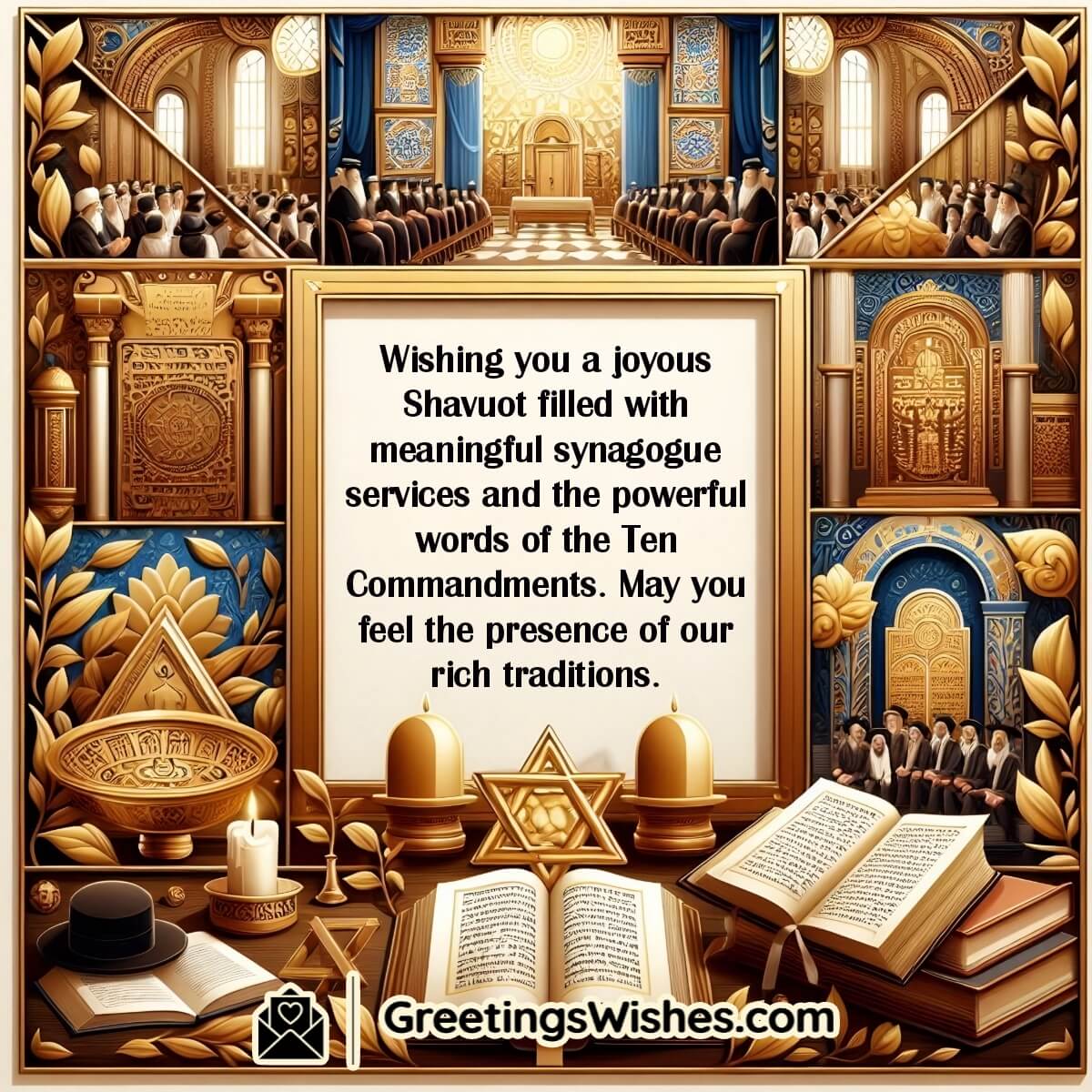 Joyous Synagogue Services Shavuot Blessings