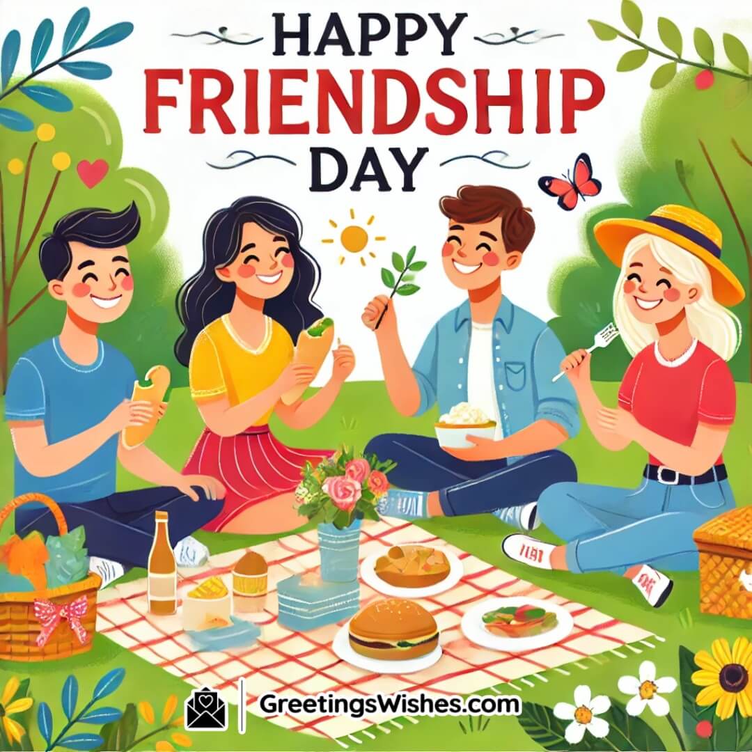 Happy Friendship Day Picnic In The Park Picture