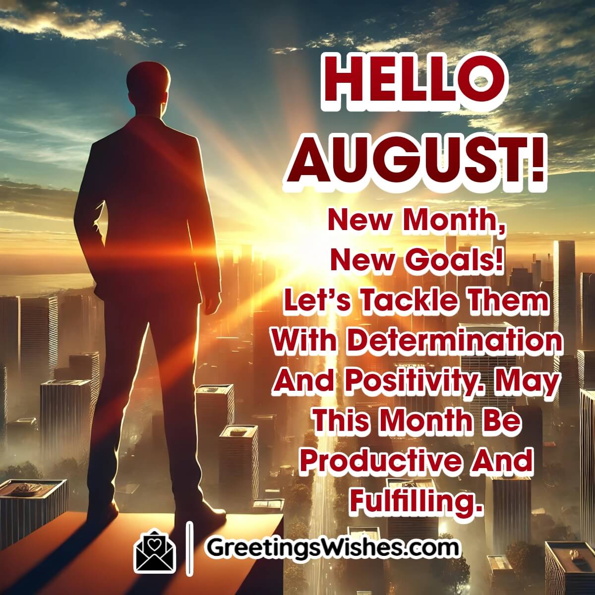 Hello August Month Message