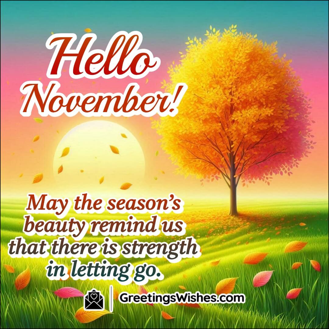 Hello November Month Messages