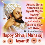 Shivaji Maharaj Jayanti Greetings