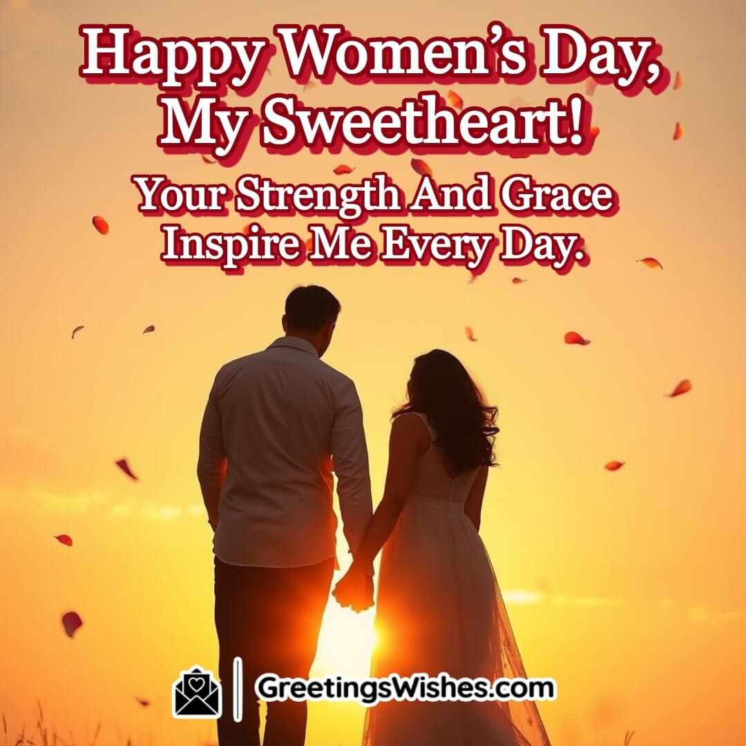A couple holding hands at sunset, symbolizing love, admiration, and inspiration on Women’s Day.