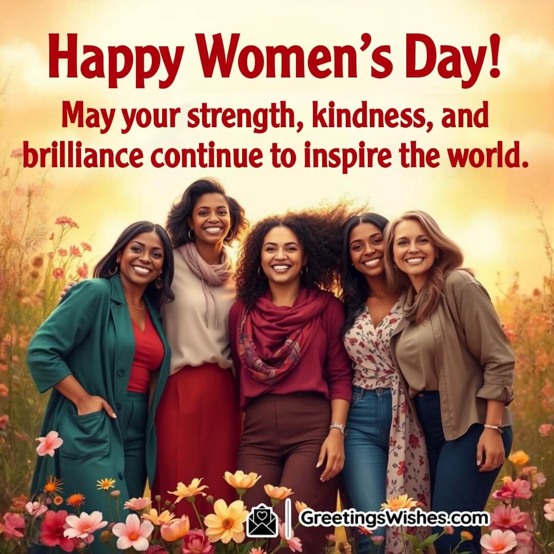 A group of diverse, confident women standing together, symbolizing strength, kindness, and inspiration on Women’s Day.