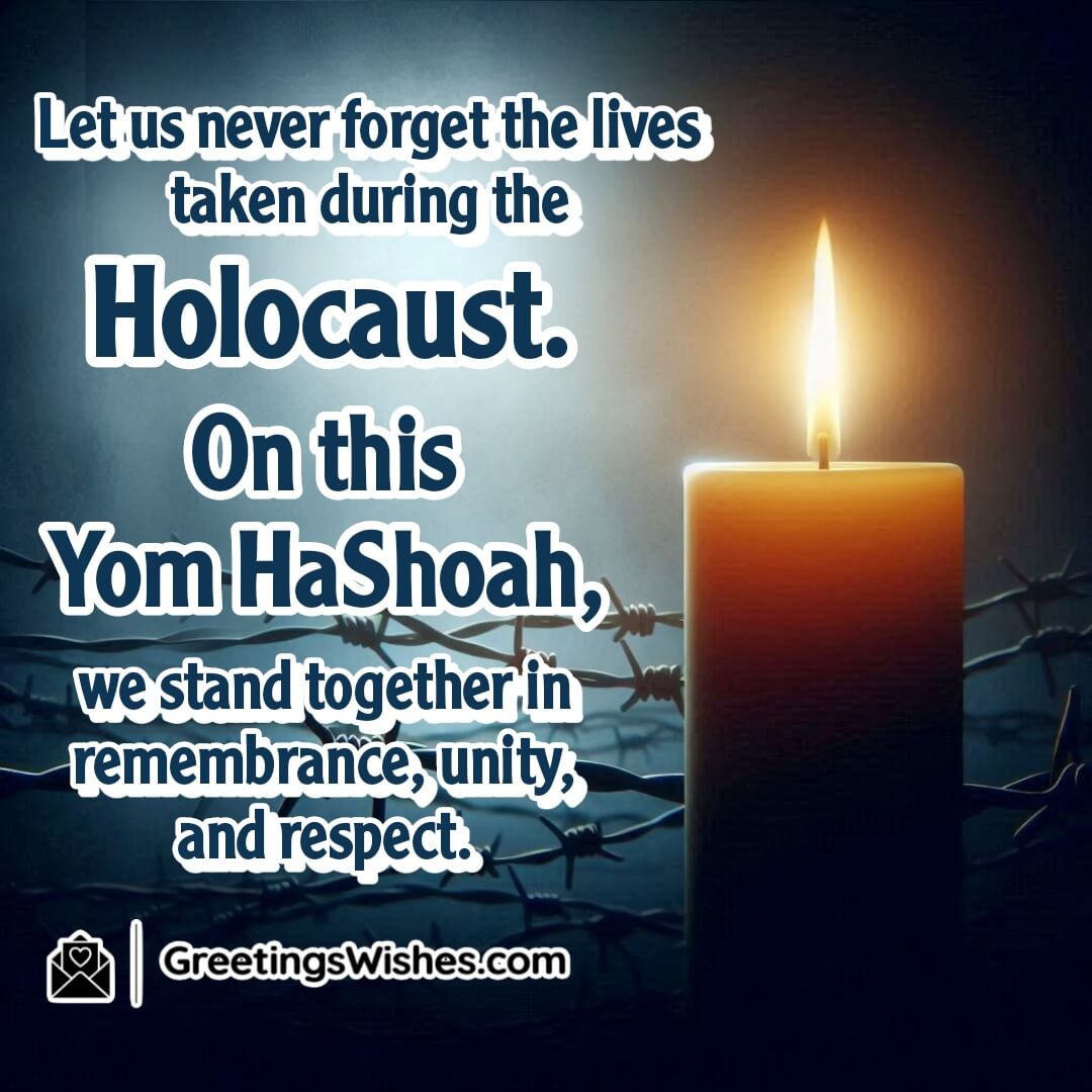 Yom HaShoah image featuring a candle of remembrance surrounded by faded memories, symbolizing unity and respect for lives lost in the Holocaust.