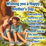 Brother’s Day featuring childhood bond between siblings, symbolizing deep-rooted love, shared memories, and lifelong connection.