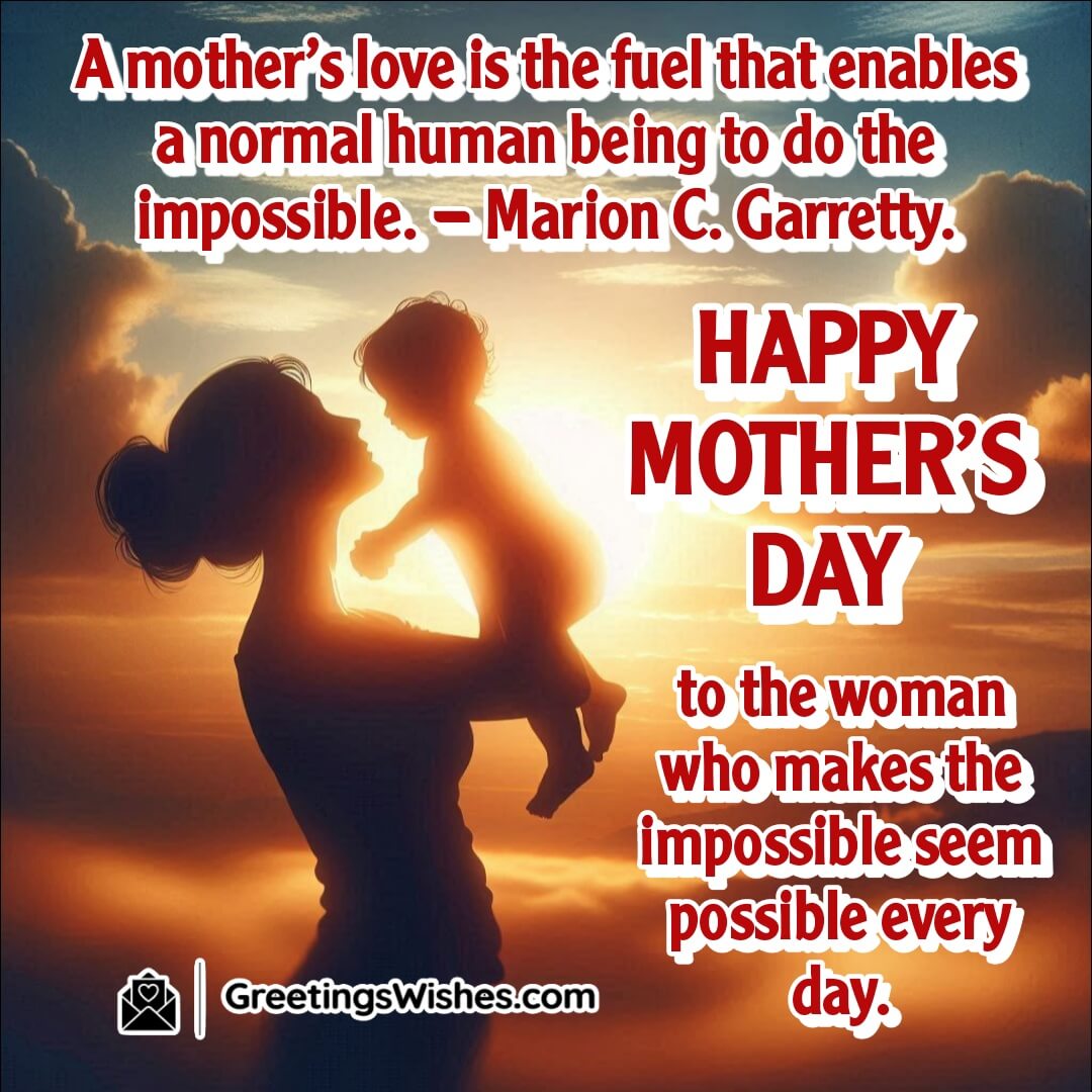 Mother’s Day image symbolizing a mother’s strength and love as the source of endless possibilities and inspiration.