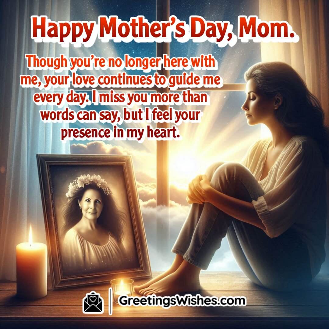 Mother’s Day tribute image for remembering and honoring a late mother.