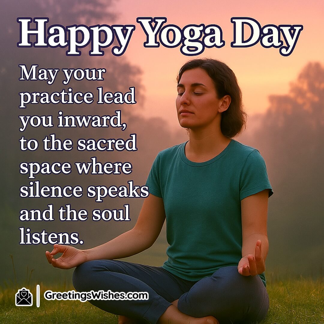 International Yoga Day with a meditating adult by a misty lake at dawn symbolizing inner peace and spiritual reflection.
