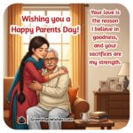 Emotional Parents Day Image featuring a daughter hugging her elderly father. Symbolizing respect and emotional strength.