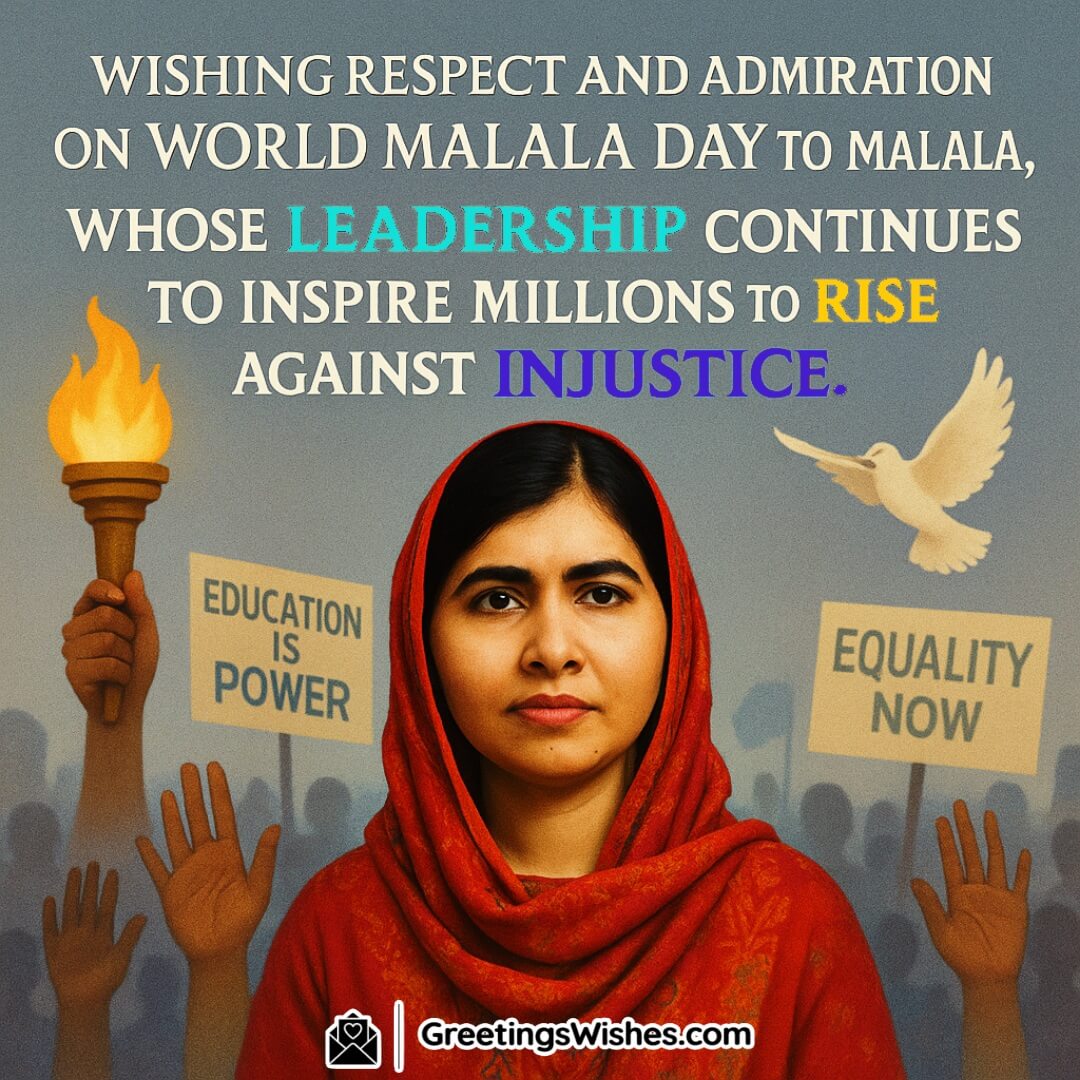 Messages Honoring Malala’s Courage and Ongoing Leadership