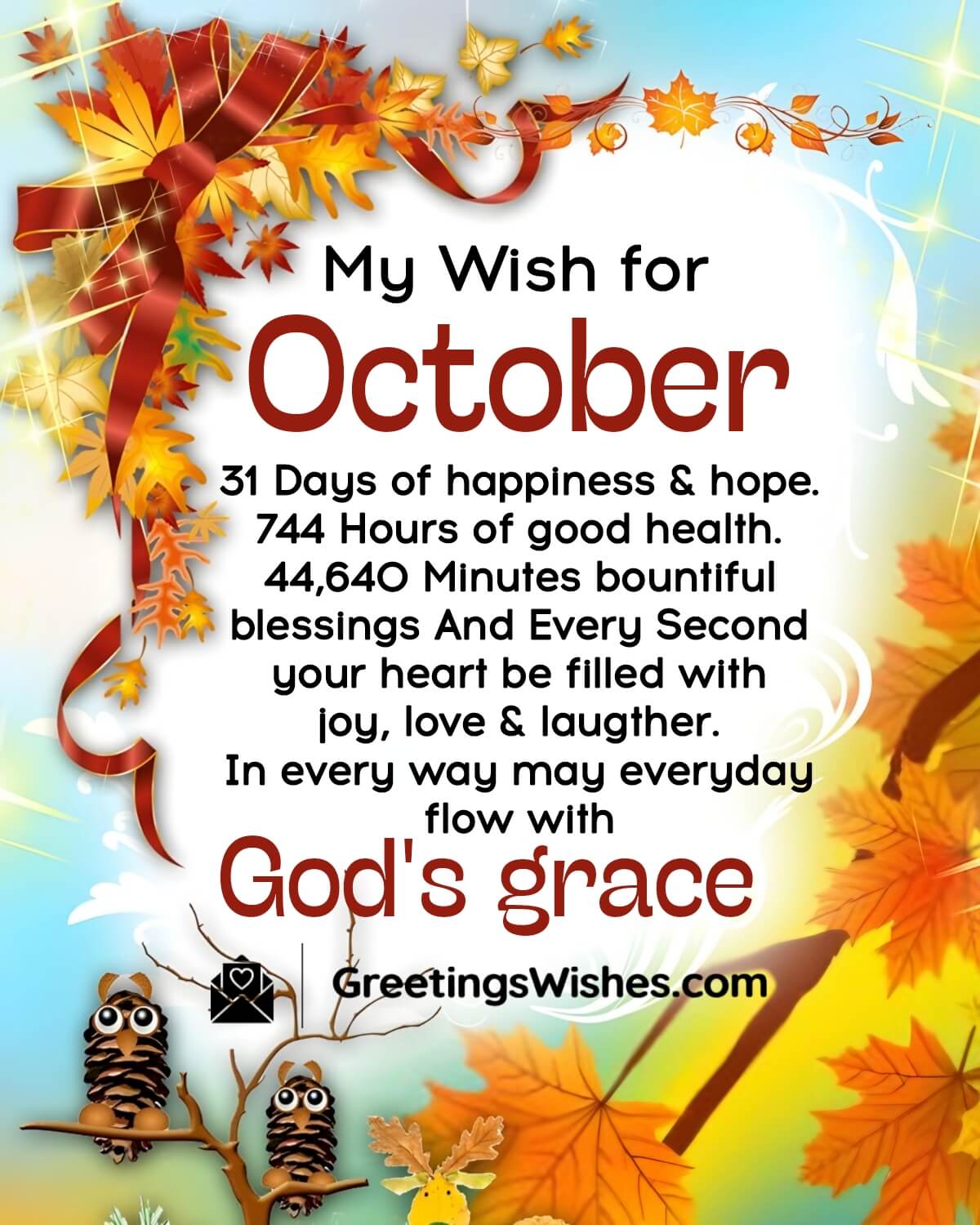 October Spiritual Wishes And Prayers