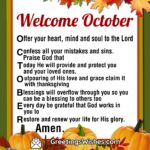 Welcome October Month Christian Prayer Wish