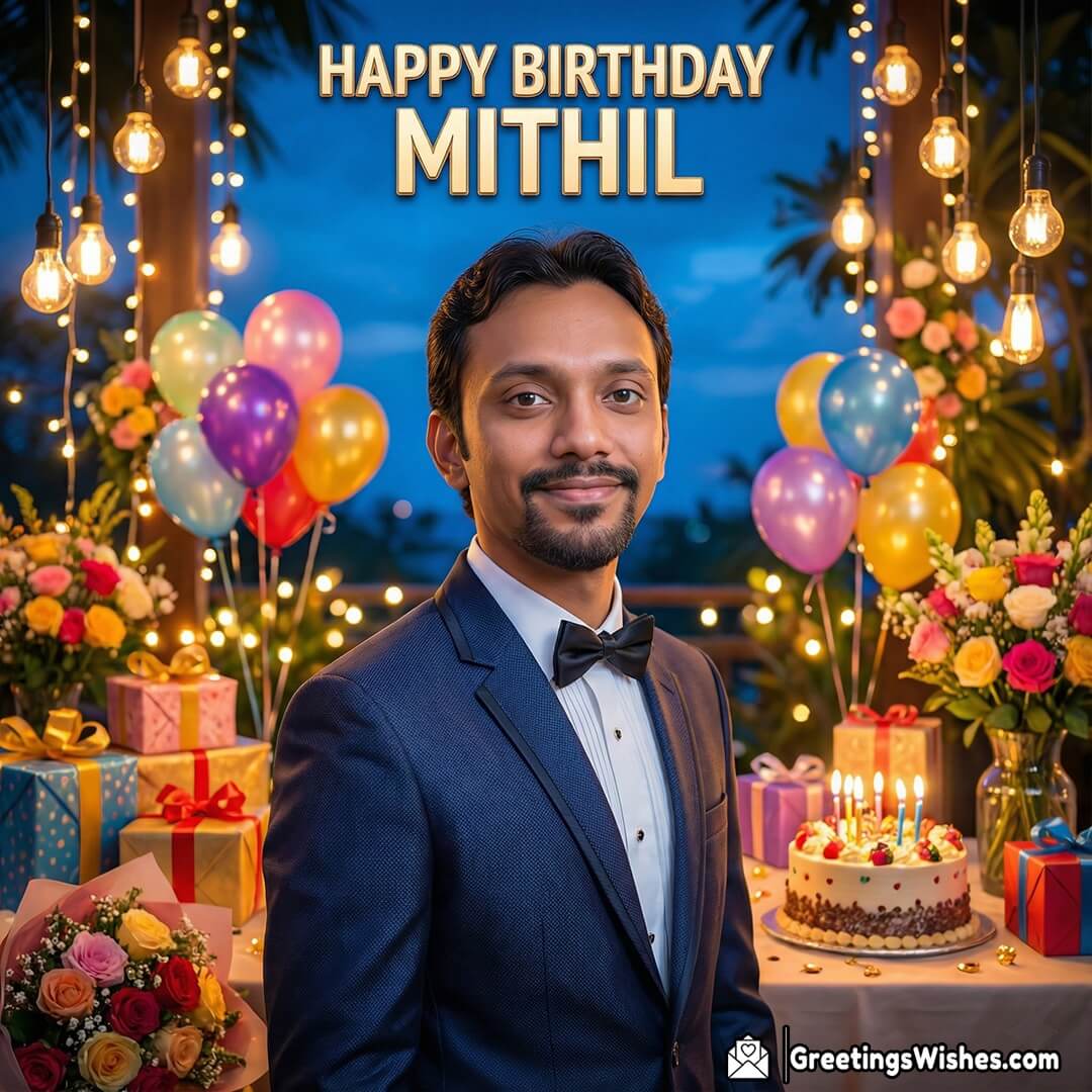 Grand Birthday Celebration Photo Wish