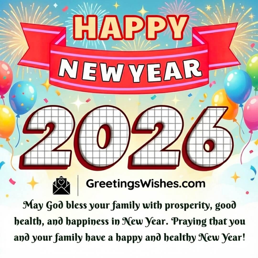 Happy 2026 New Year Wish For Friend