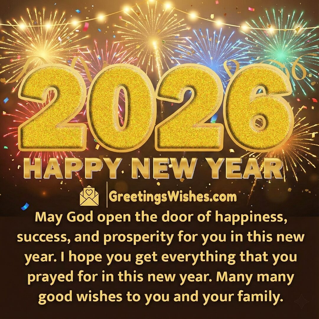 Happy New Year 2026 Blessing Image