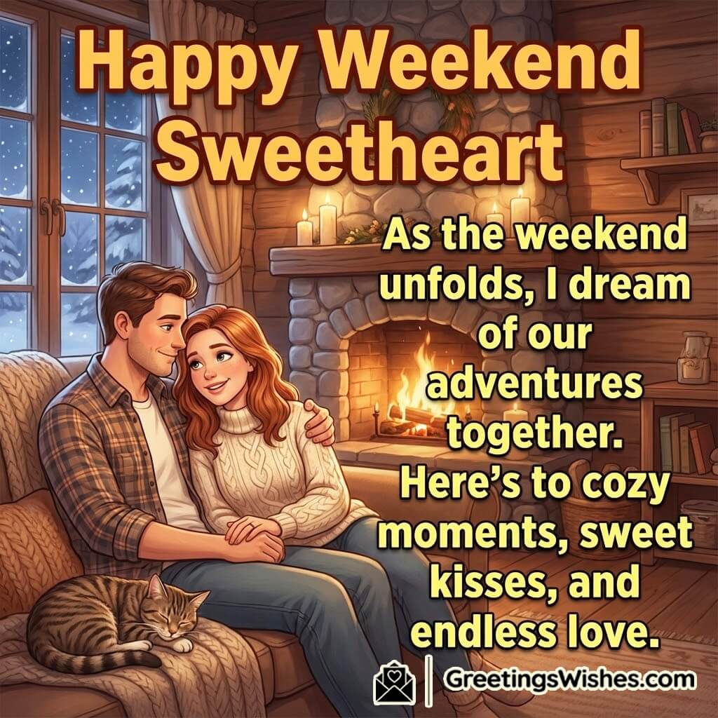 Happy weekend romantic image featuring a loving couple sharing quiet moments, symbolizing affection, closeness, and deep emotional bonding.