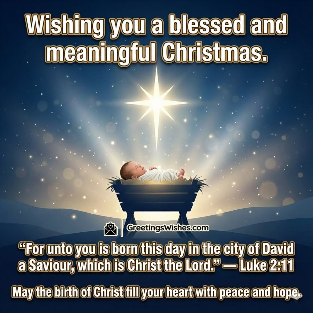 Bible Verse for Christmas image featuring a bright guiding star in a peaceful night scene symbolizing the promise and meaning of Christ’s birth.