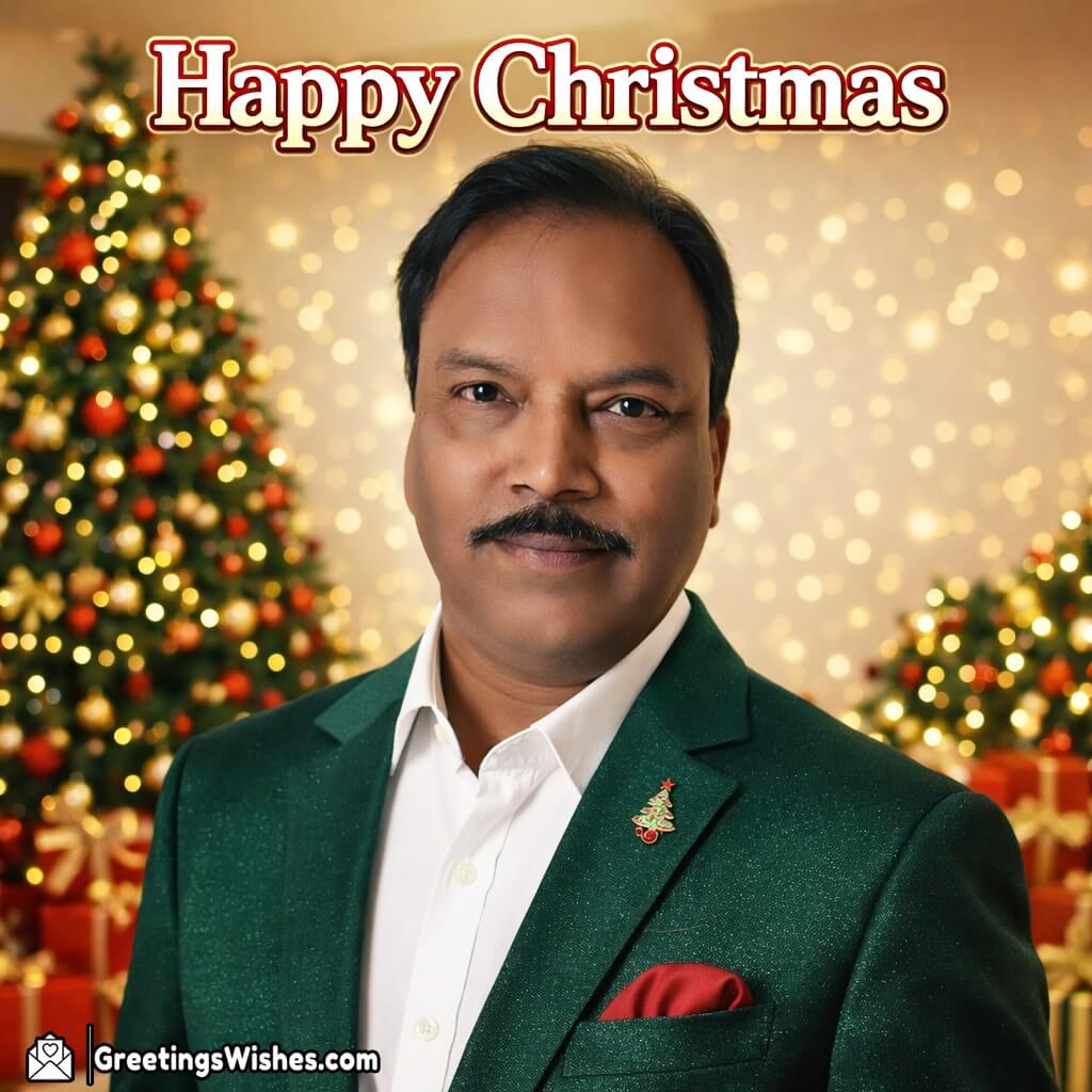 Luxury Customised Christmas Portrait Image