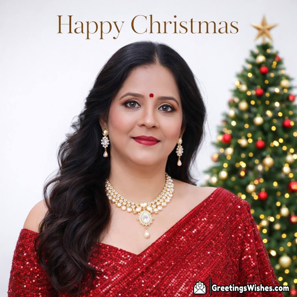 Minimal Modern Personalised Christmas Portrait