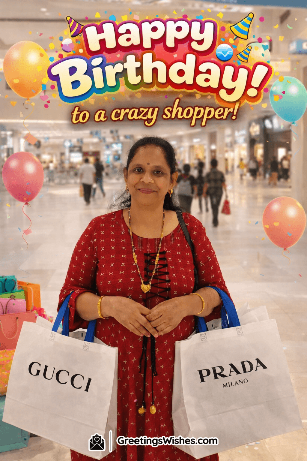 Happy Birthday To A Crazy Shopper