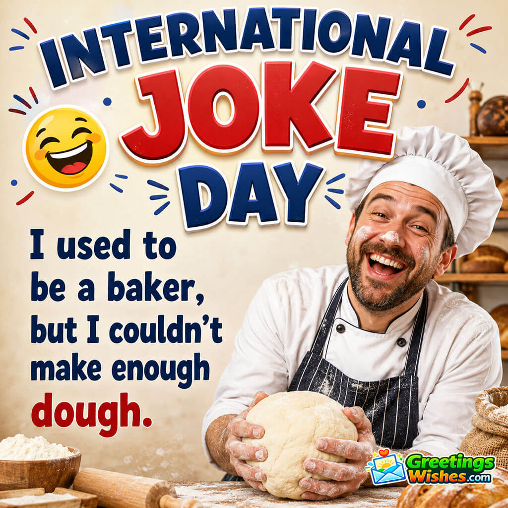 International Joke Day Funny Baker Joke Image