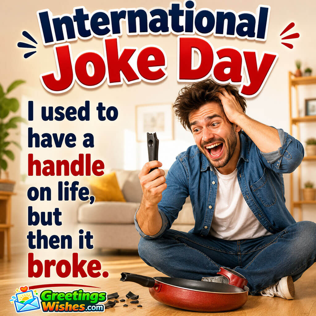 International Joke Day Handle On Life Joke