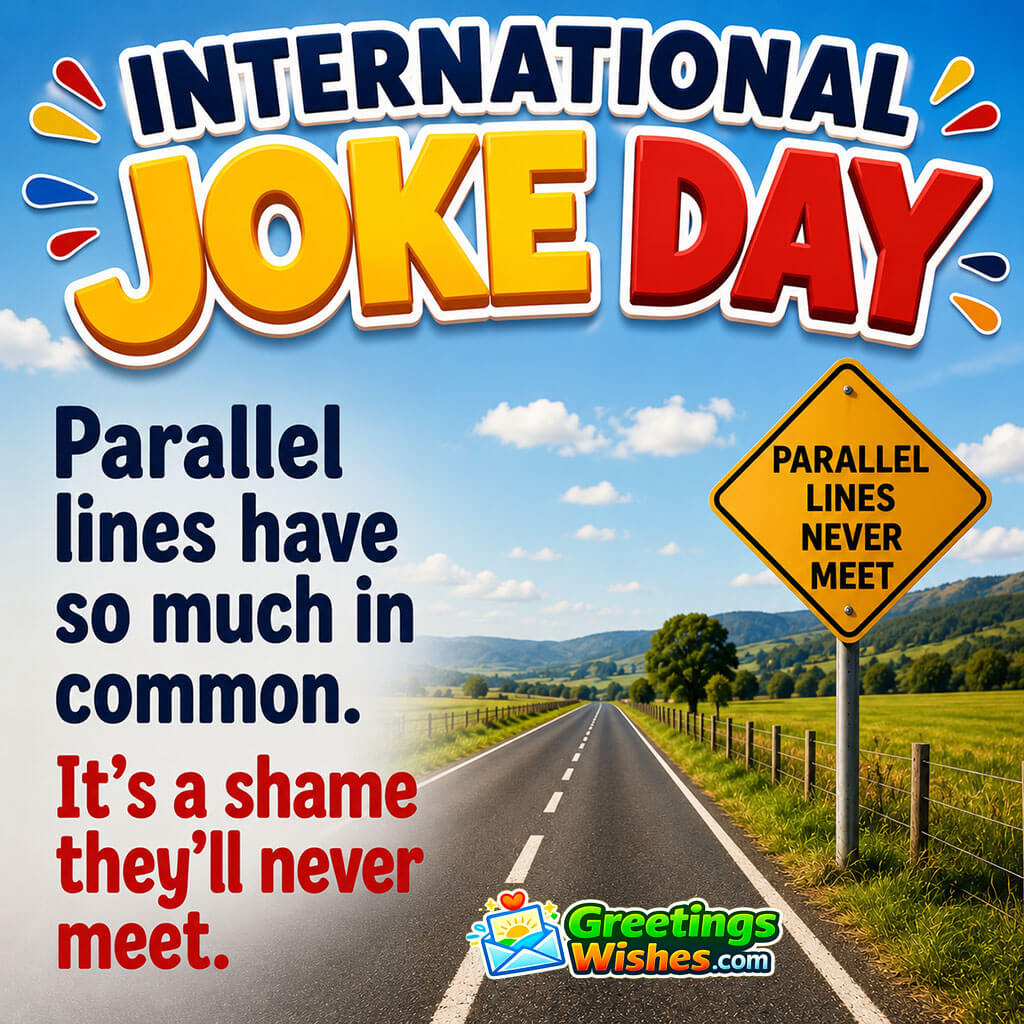 International Joke Day Parallel Lines Joke
