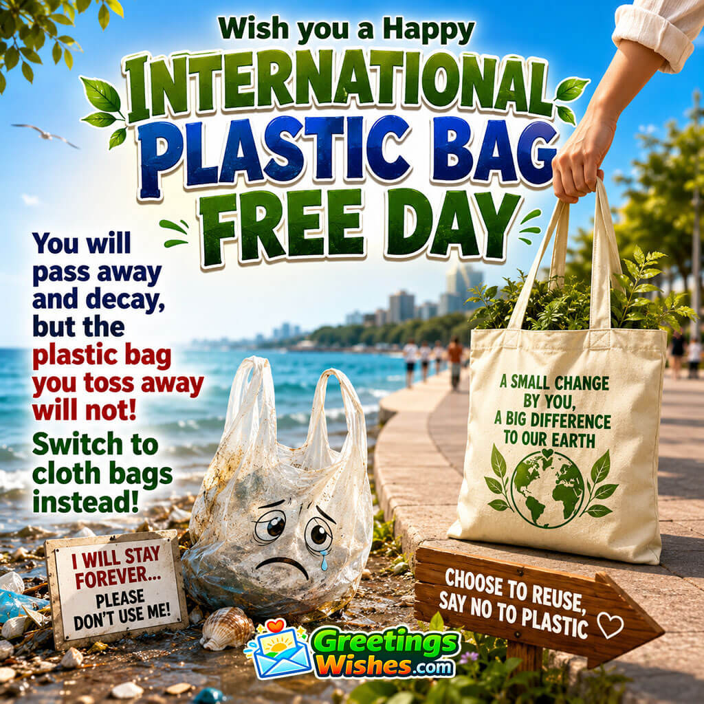 Plastic Bag Free Day Message
