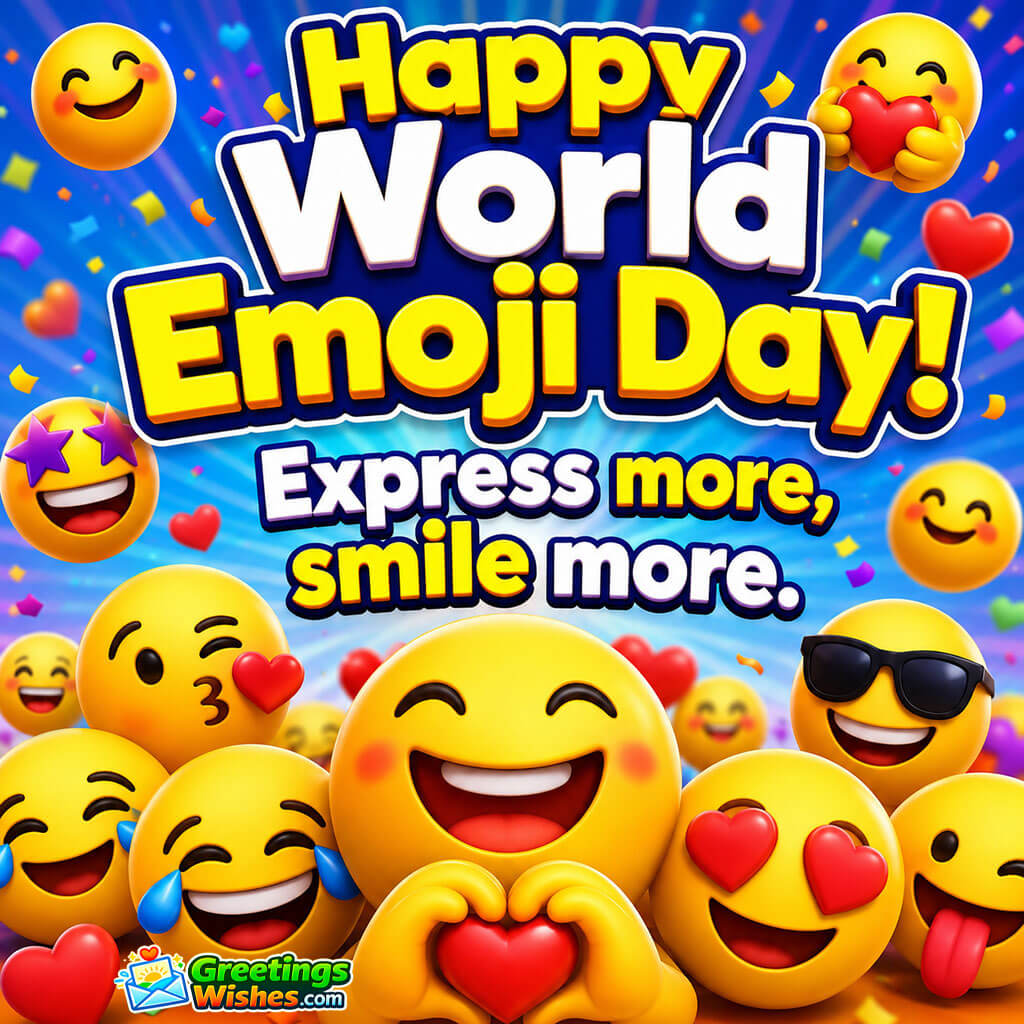Emoji Captions And Social Media Status Image featuring happy emoji faces with hearts, symbolizing smiles, love, and social connection.
