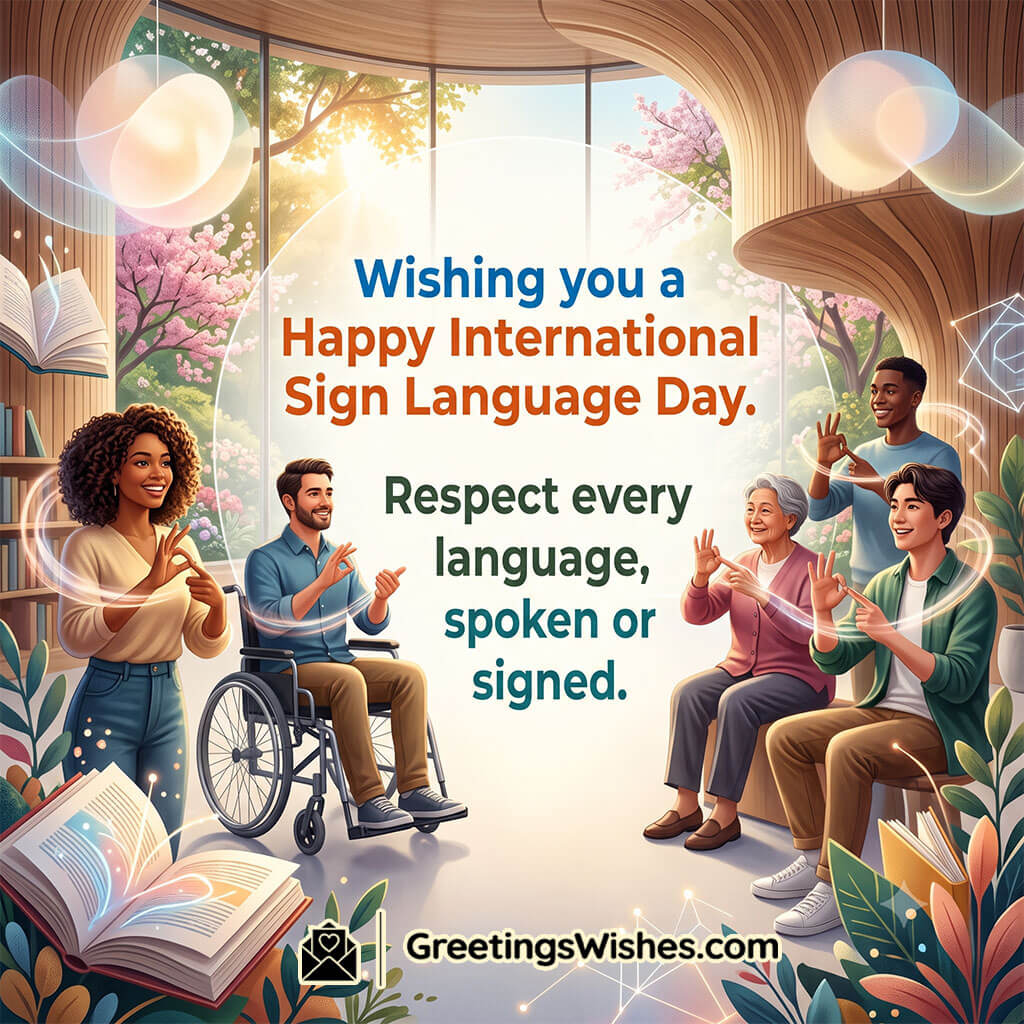 Happy International Sign Language Day Status Line