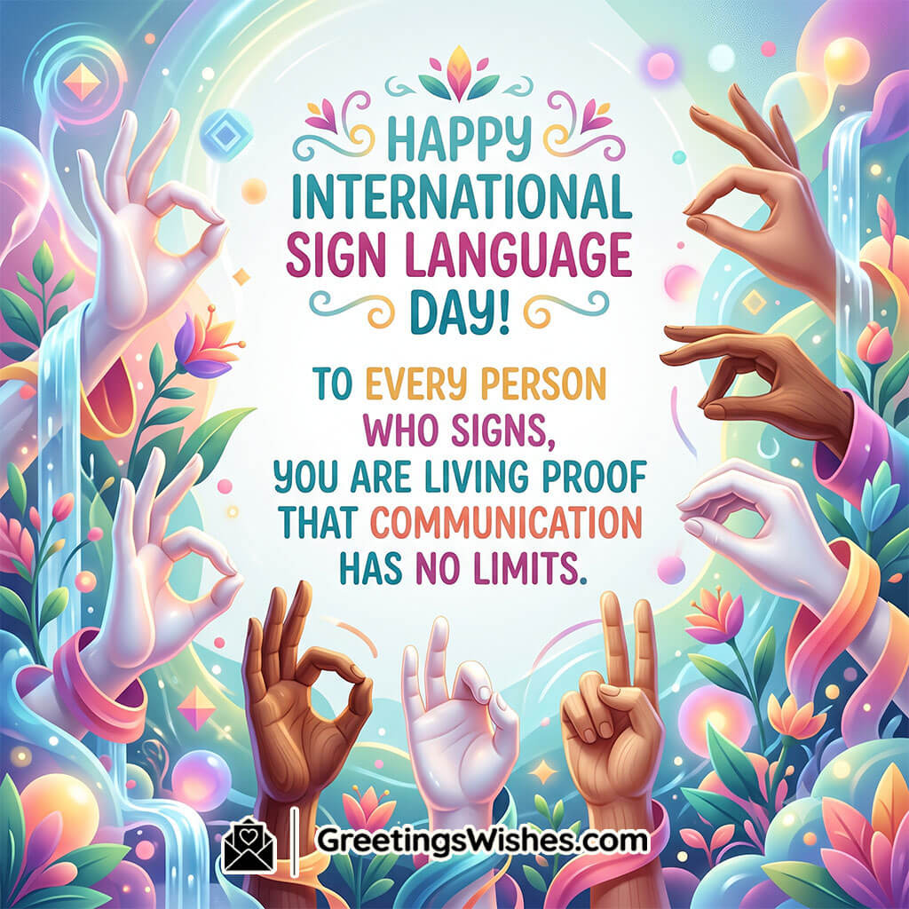 Happy International Sign Language Day For The Deaf Community