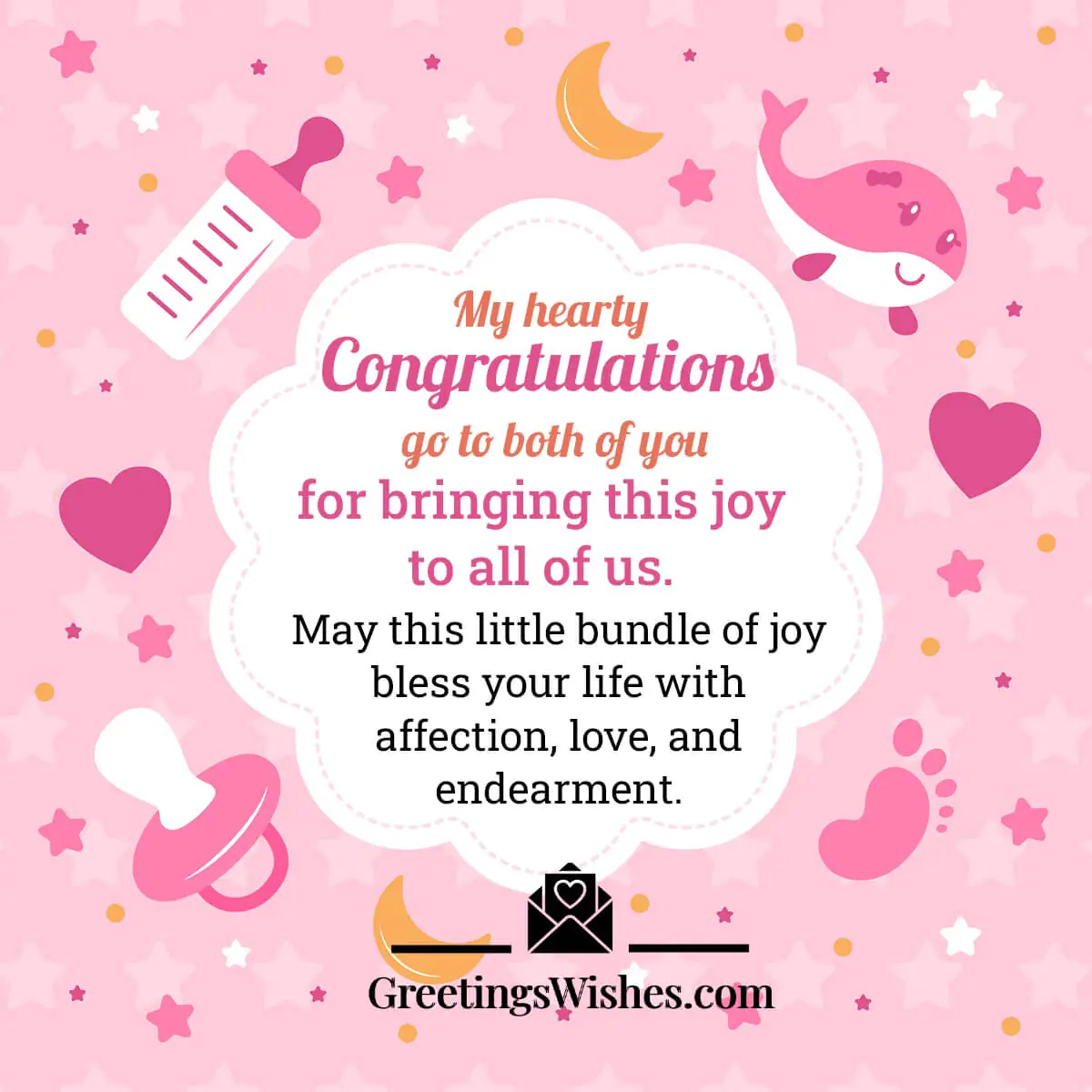 Hearty Congratulations Baby Girl