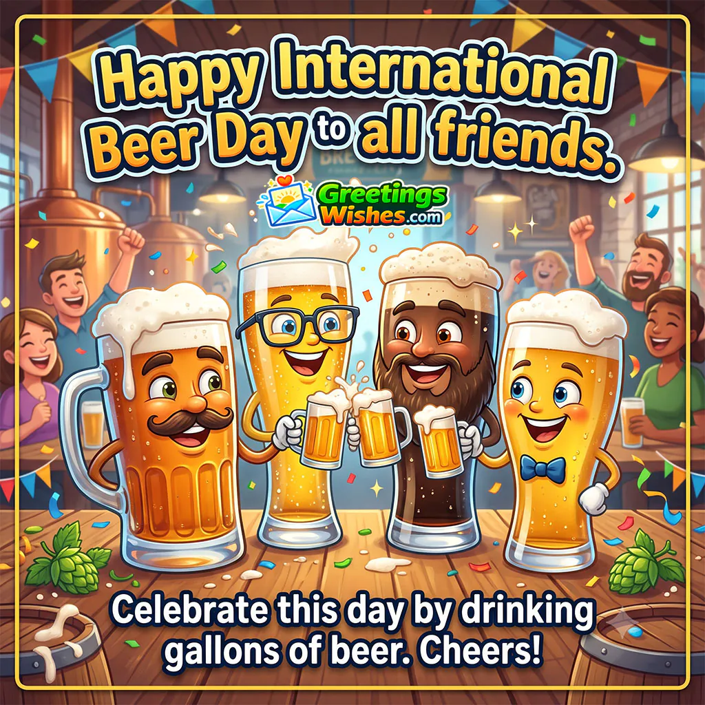 Happy International Beer Day To Friends