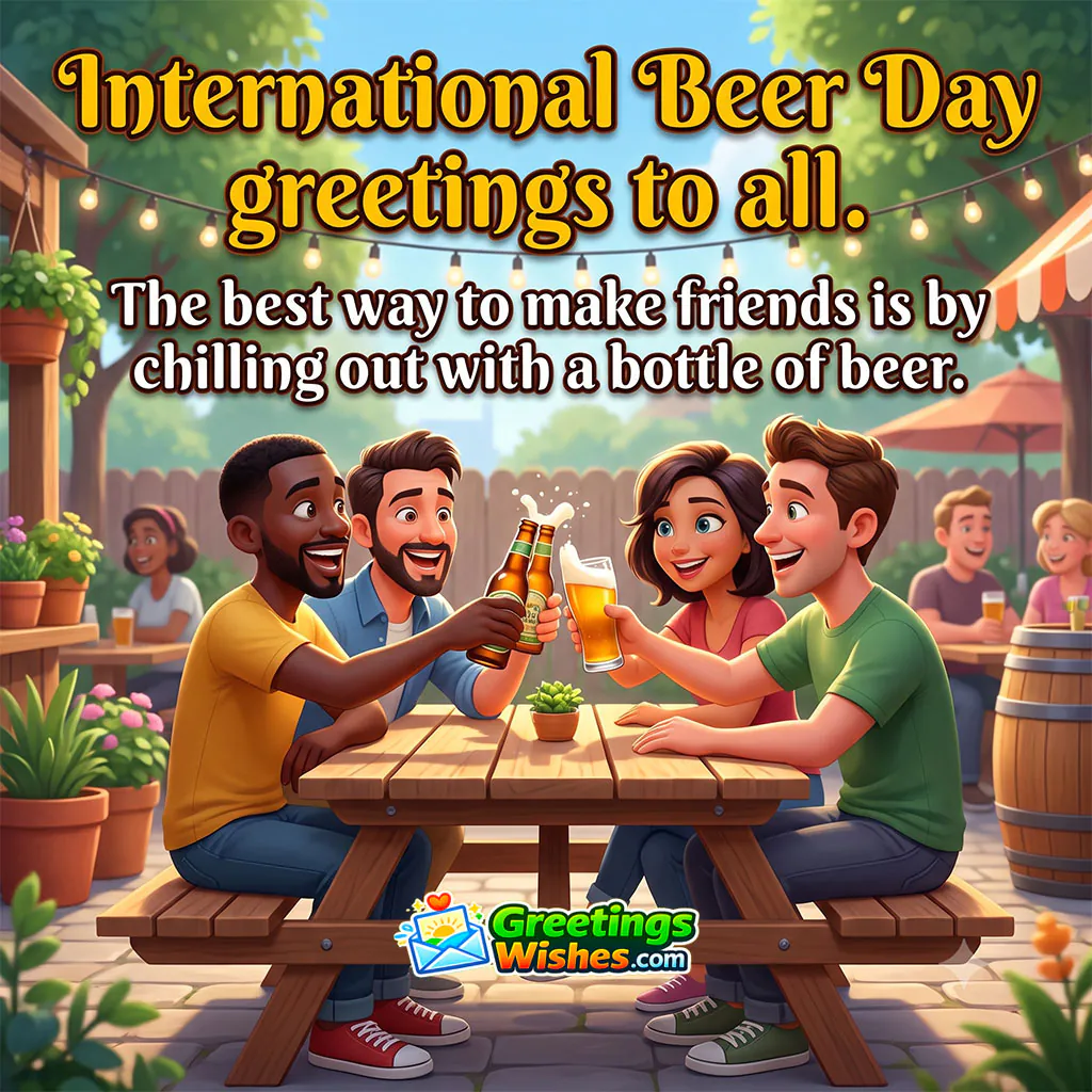 International Beer Day Greetings