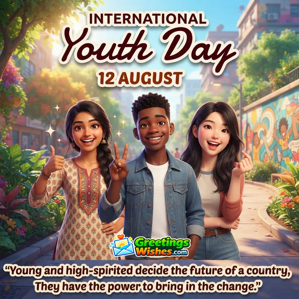 12 August International Youth Day Status