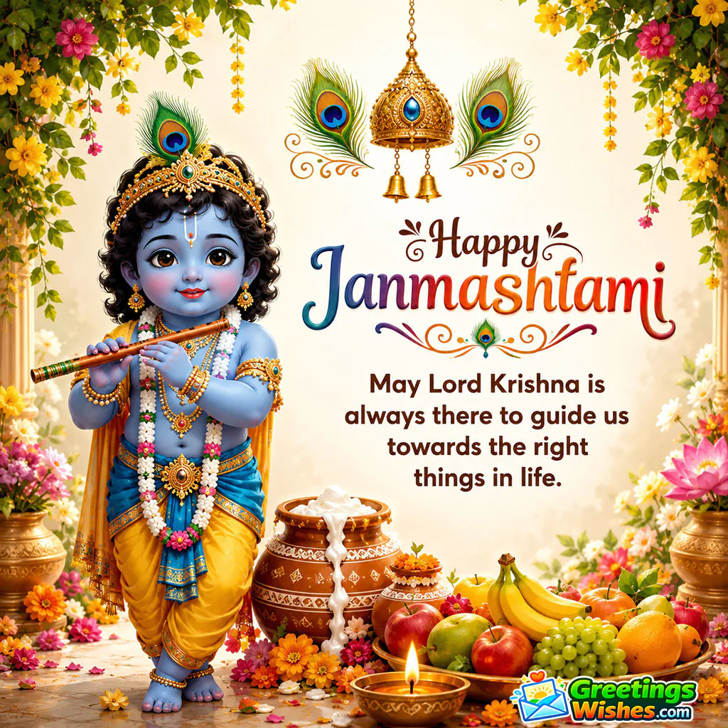 Happy Janmashtami Wish Image