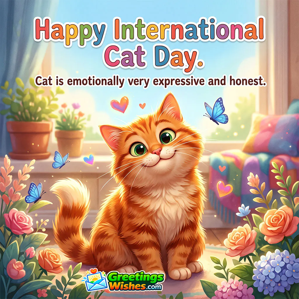 Inspirational Cat Day Creative Slogans