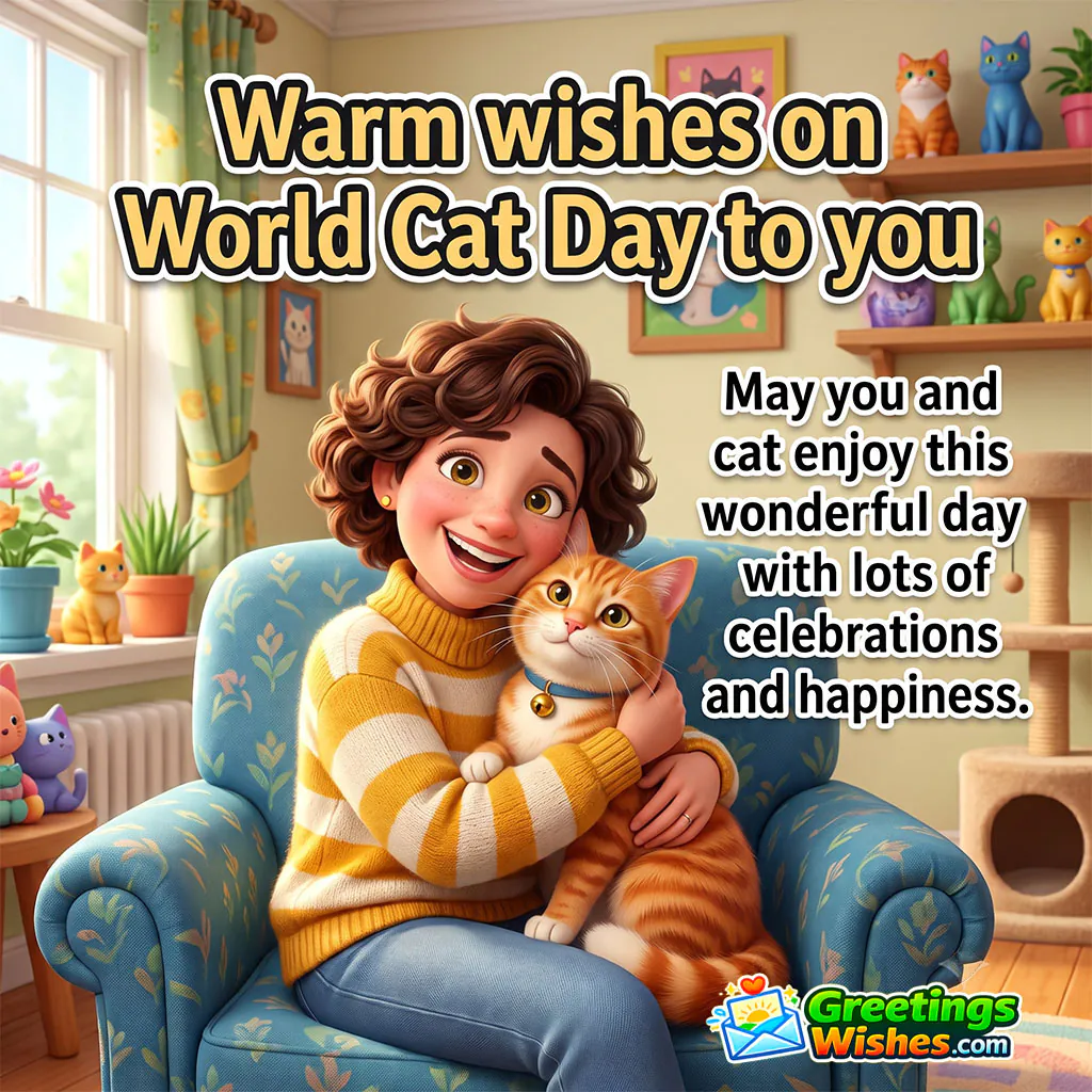 Warm Wishes On World Cat Day