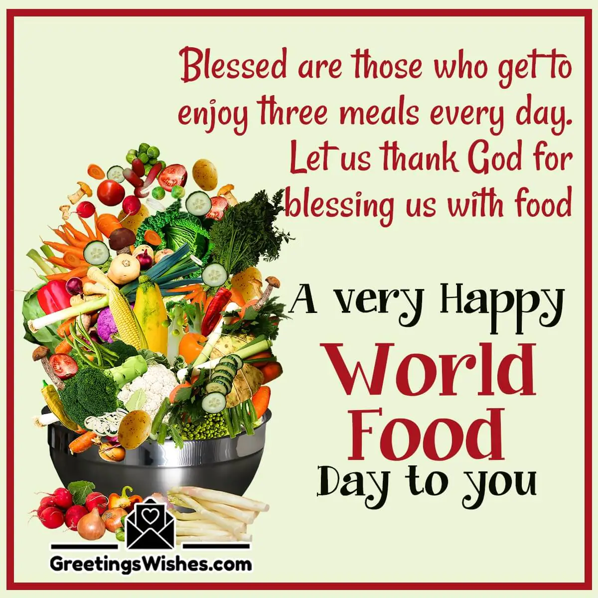 Happy World Food Day Wishes