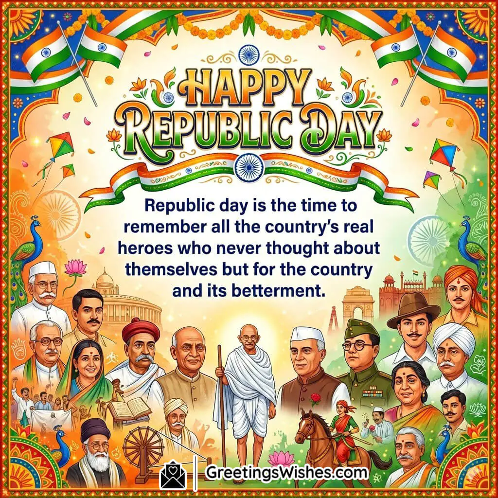 26 January Happy Republic Day Message