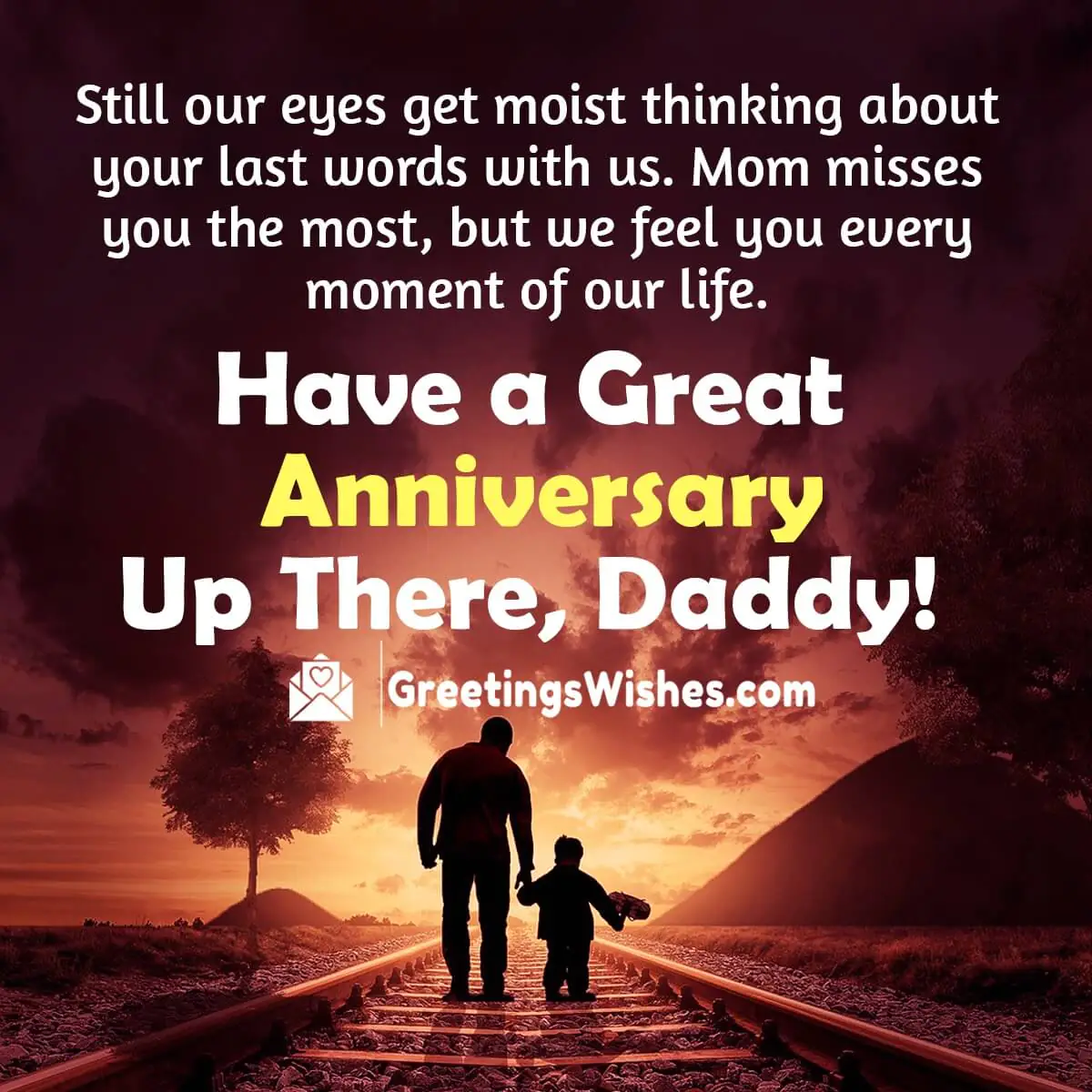 Anniversary In Heaven Message For Daddy